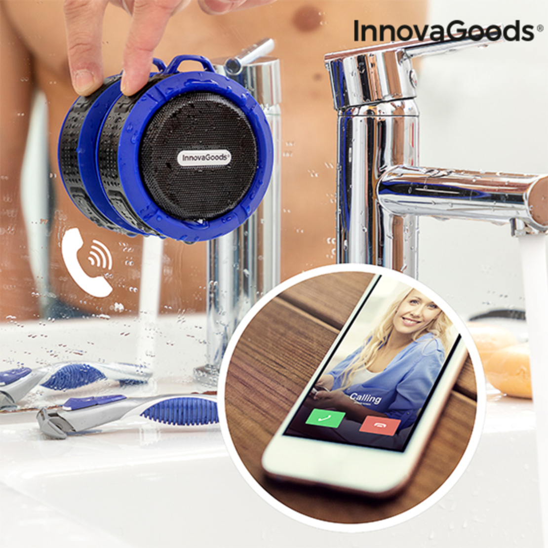 Безжична Преносима Блутут Колона Waterproof DropSound InnovaGoods