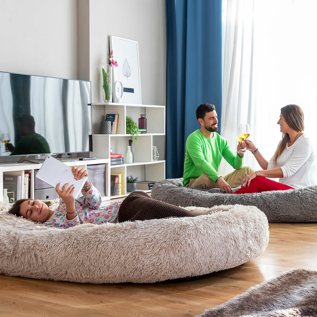 Антистресово легло за домашни любимци и хора Cloft InnovaGoods XXL Beige
