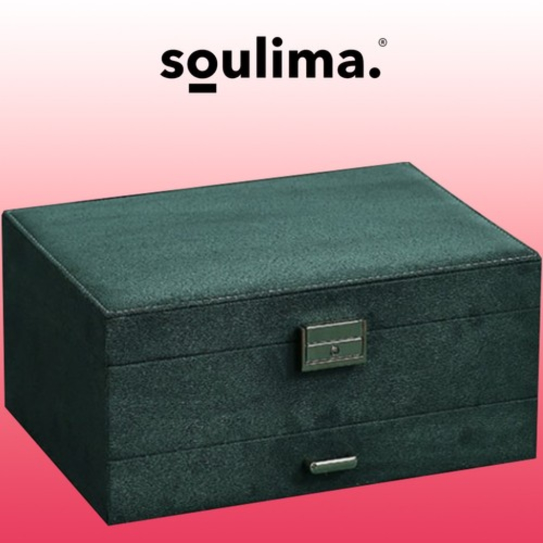 Кутия за бижута - Зелена Soulima 21954