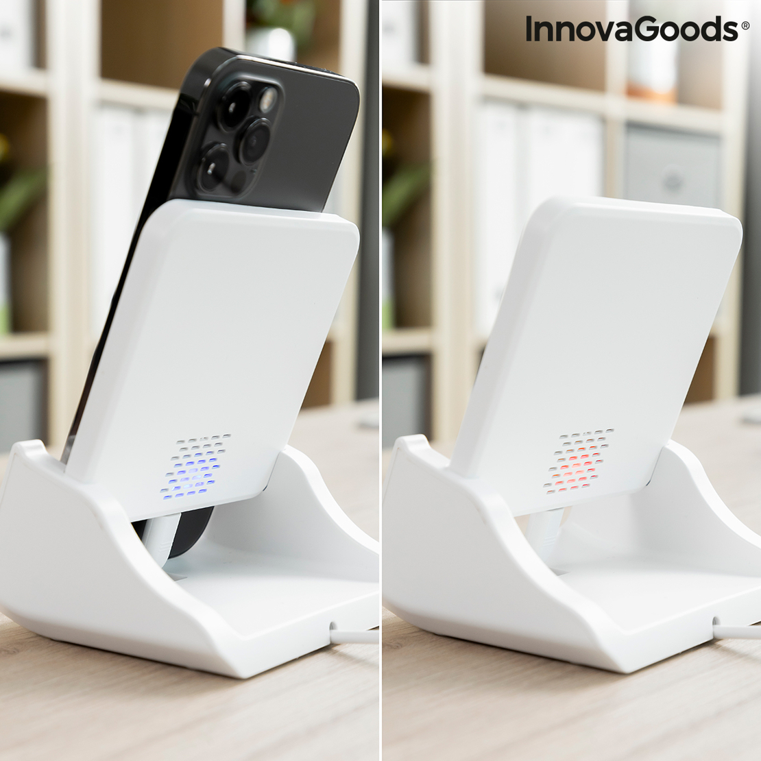 Многопозиционно Безжично Зарядно Устройство с Поставка Pomchar InnovaGoods