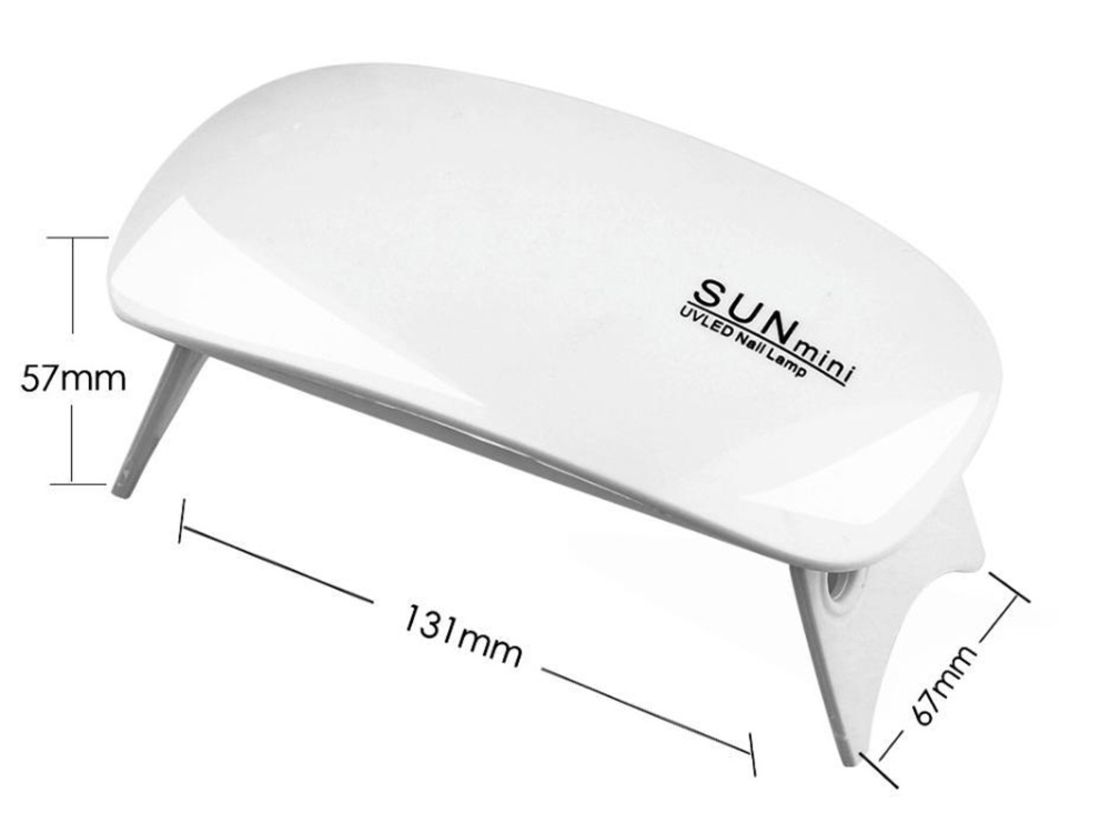 Мини uv led лампа за хибридни нокти, гелове мост
