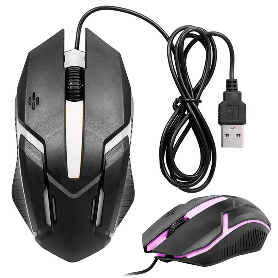 RGB LED геймърска мишка за геймъри 1200 dpi