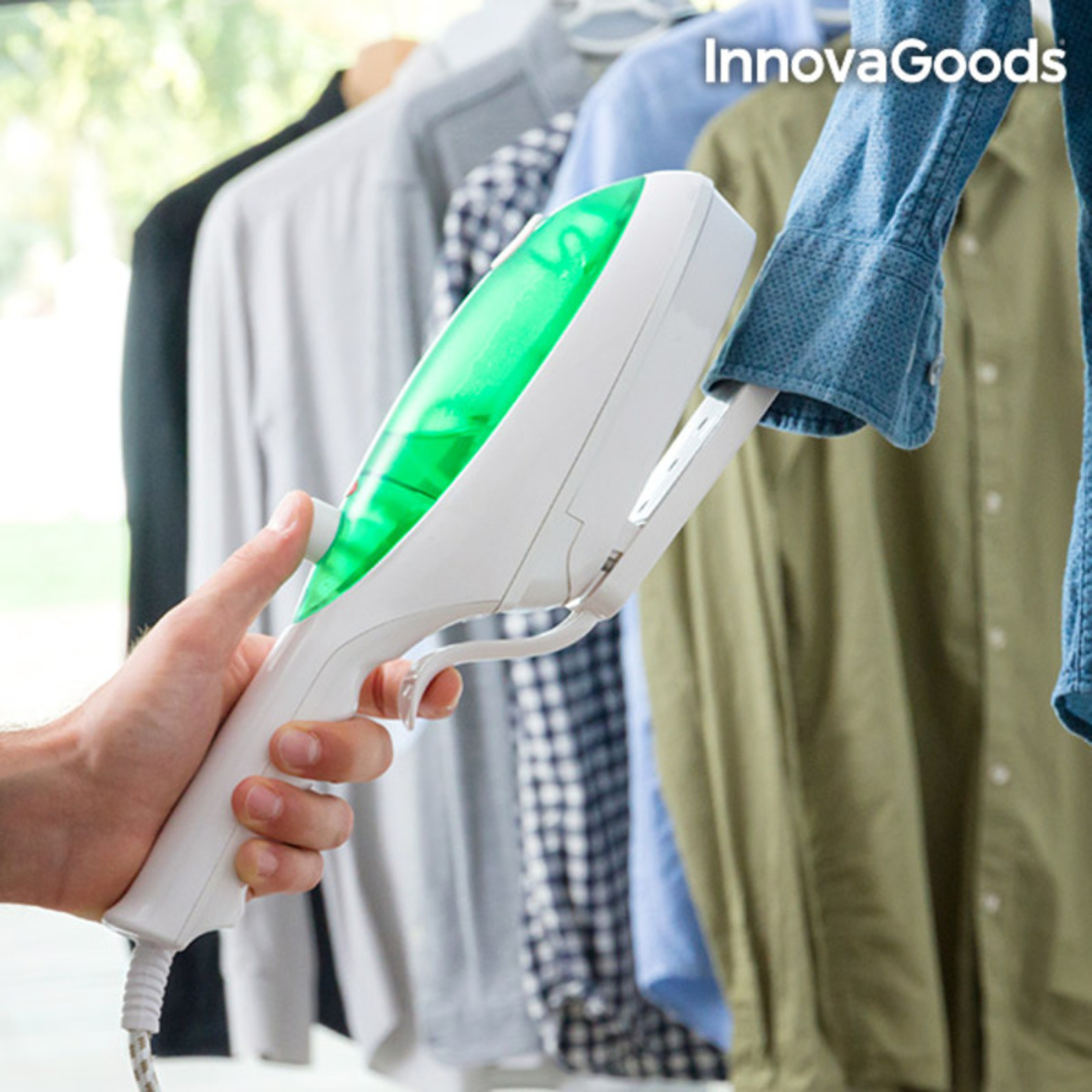 Вертикална Парна Ютия InnovaGoods 1000W Бяло и Зелено