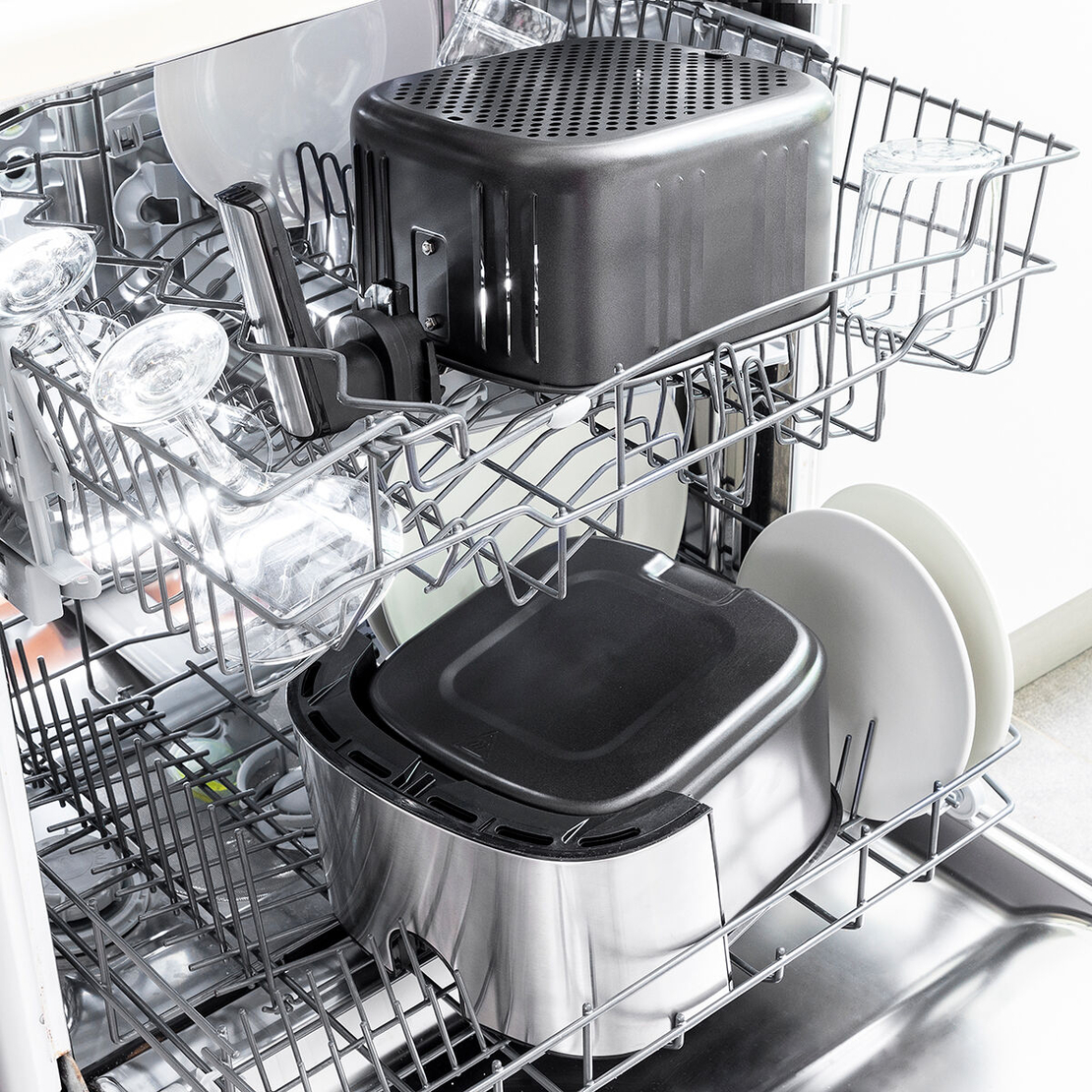 Фритюрник без Мазнина InnovaGoods Fryinn Pro 5500 Черен Неръждаема стомана 1700 W 5,5 L