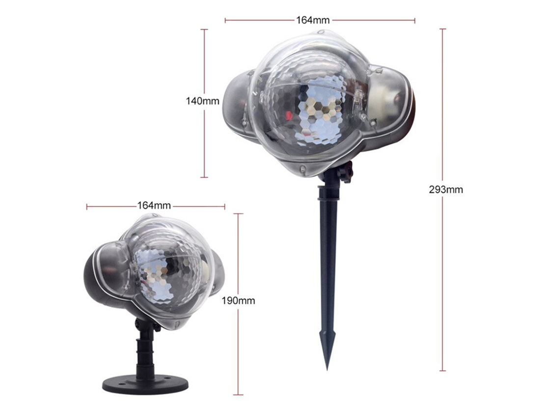 LED проектор Коледна диско топка