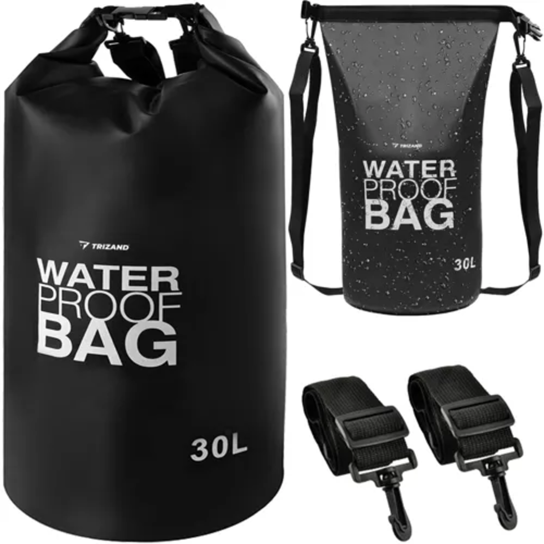 Водоустойчива чанта 30L черна 23568