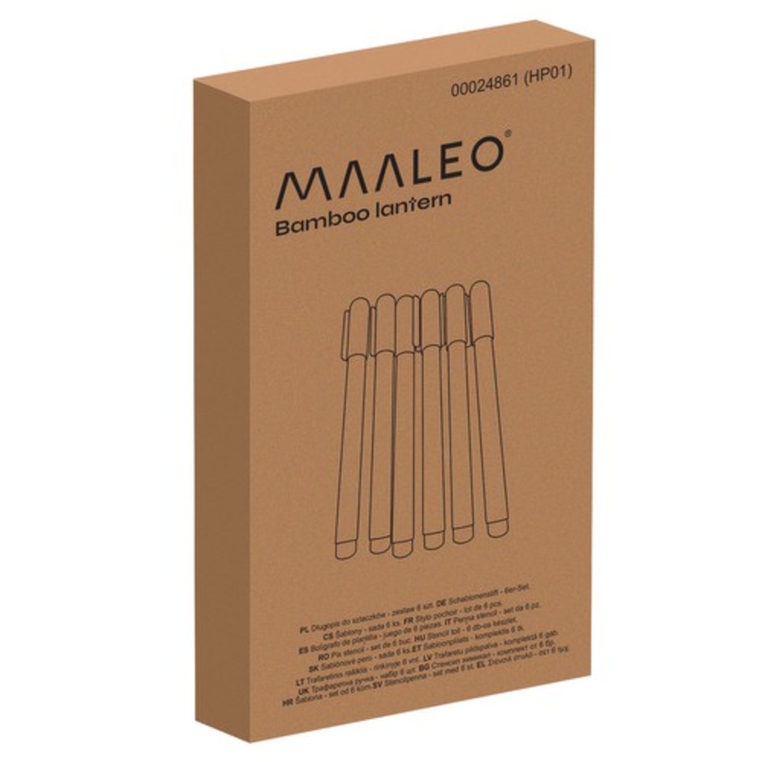 Стенсил химикал - комплект от 6 бр. Maaleo 24861