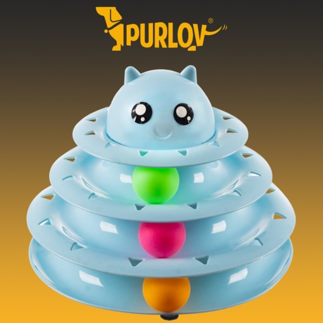 Играчка за котка - кула с топки Purlov 21837