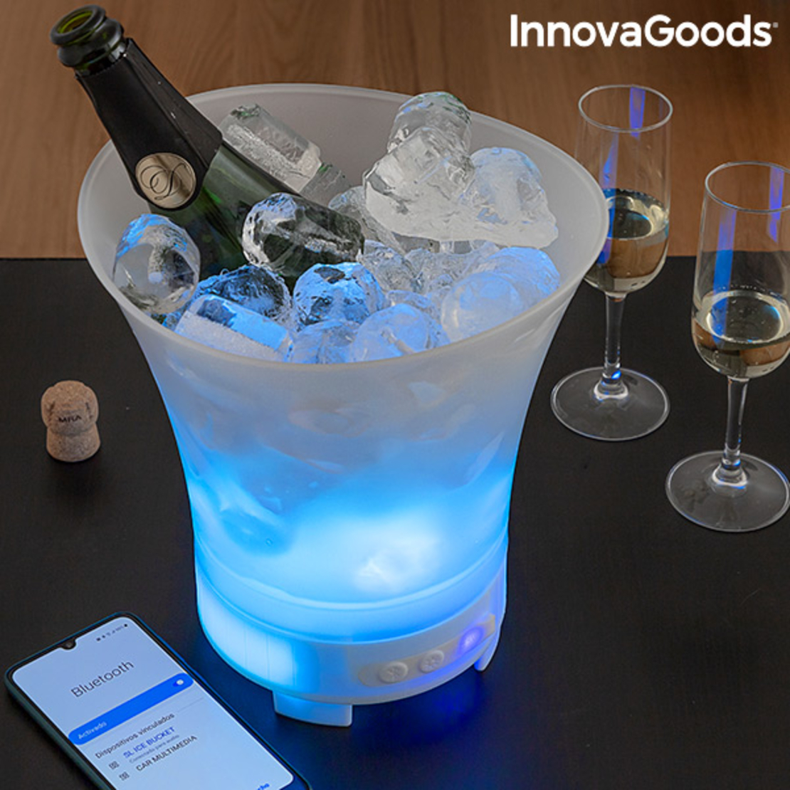 LED кофичка за лед с презареждаща се колона Sonice InnovaGoods