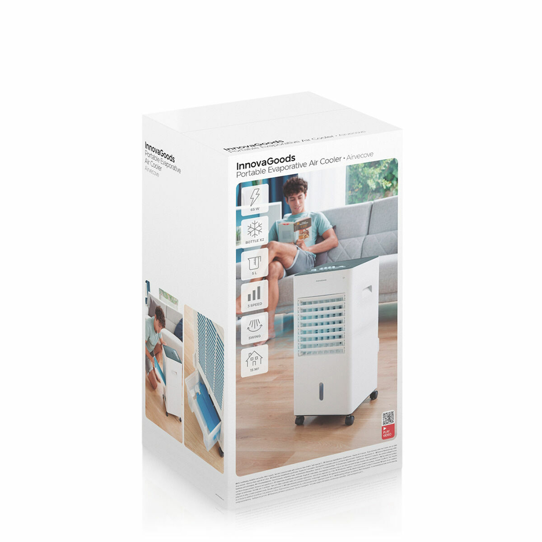 Многофункционален Преносим Изпарителен Климатик Airvecove InnovaGoods 5 L 65 W
