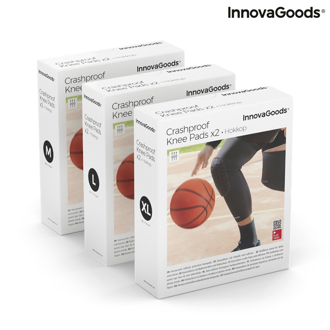 Анти-сблъсък наколенките с пчелна пита Hokkop InnovaGoods 2 броя