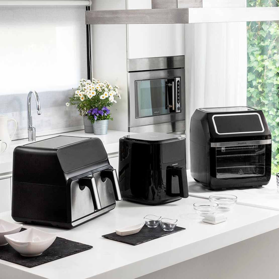 Фритюрник без Масло с Кантар InnovaGoods Fryinn Balance 5000 Черен Неръждаема стомана 1500 W 5 L