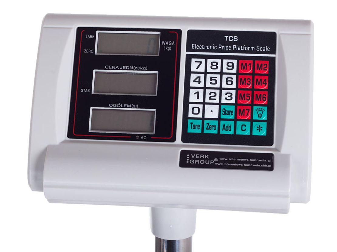Lcd складова платформена везна до 300кг 50х40