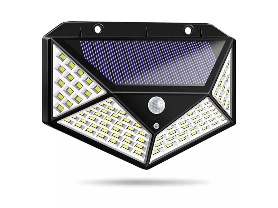 Соларна лампа 100 led със сензор за движение