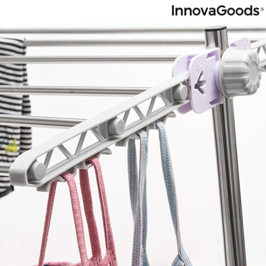Сгъваем Електрически Простир с Въздушен Поток Breazy InnovaGoods (12 ребра) 24W