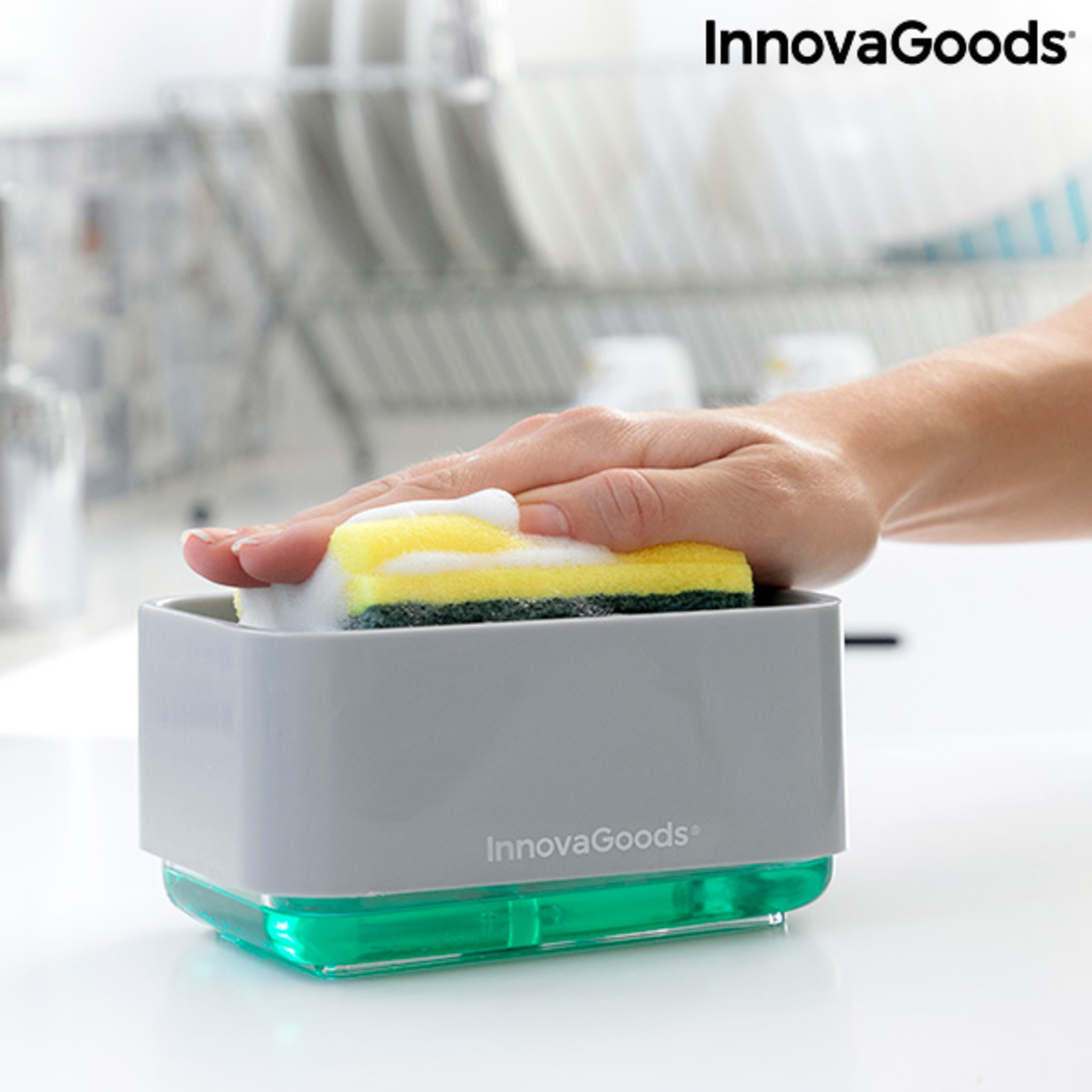 Дозатор за сапун 2 в 1 за мивка Pushoap InnovaGoods
