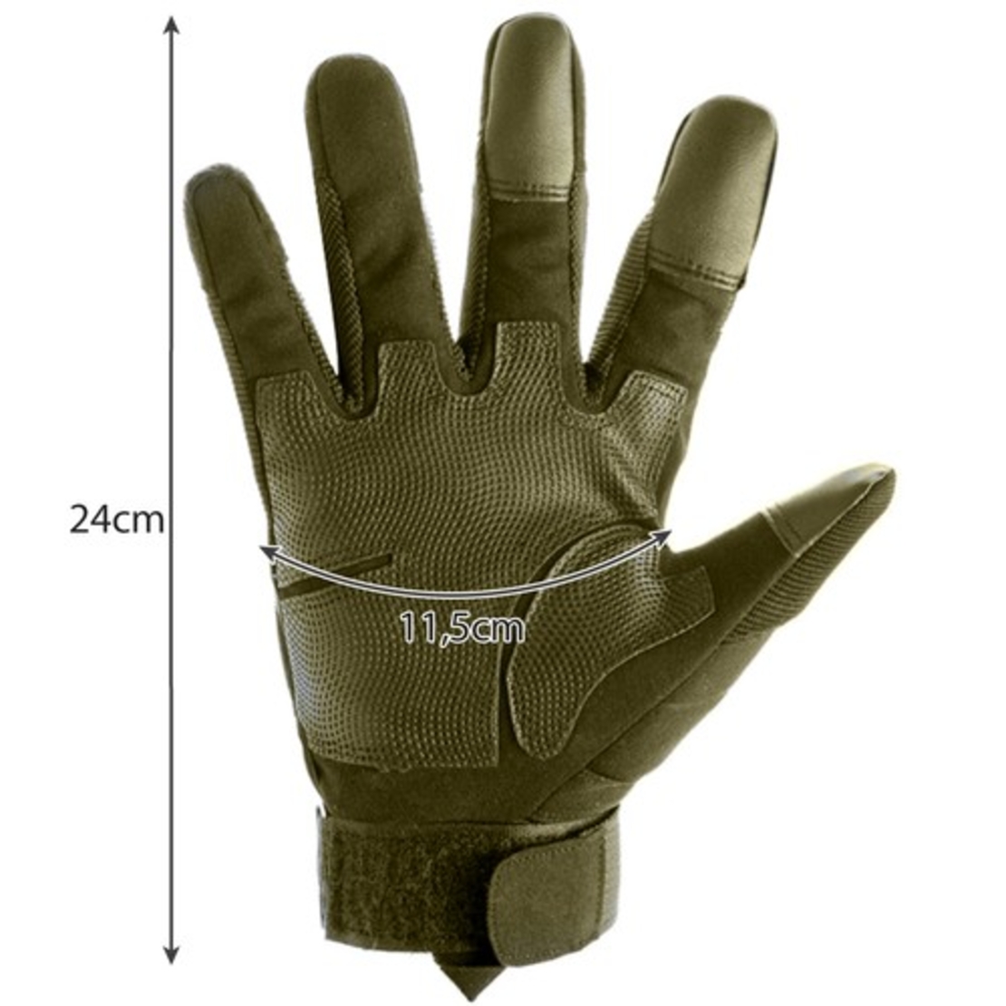 XL тактически ръкавици - каки Trizand 21772