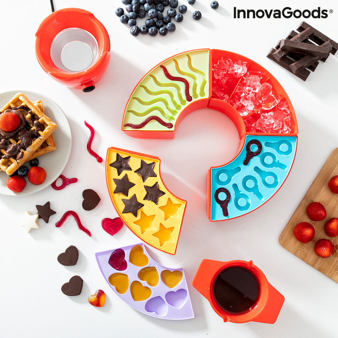 Машина за Приготвяне на Желирани Бонбони и Фондю за Шоколад 2 в 1 Yupot InnovaGoods