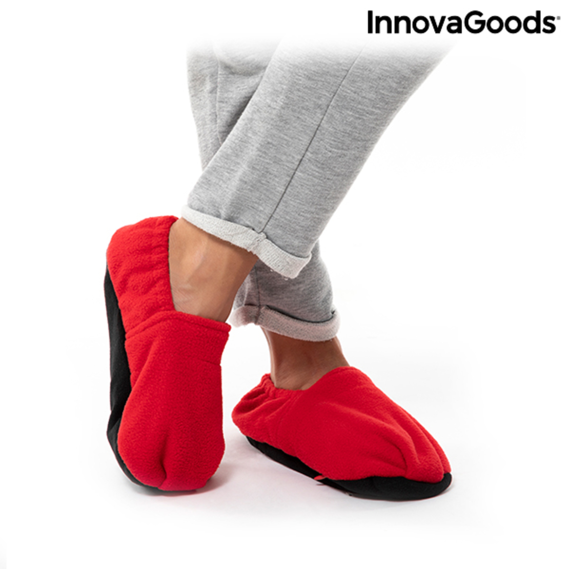 Домашни Чехли, Затоплящи се в Микровълнова Печка InnovaGoods Червен