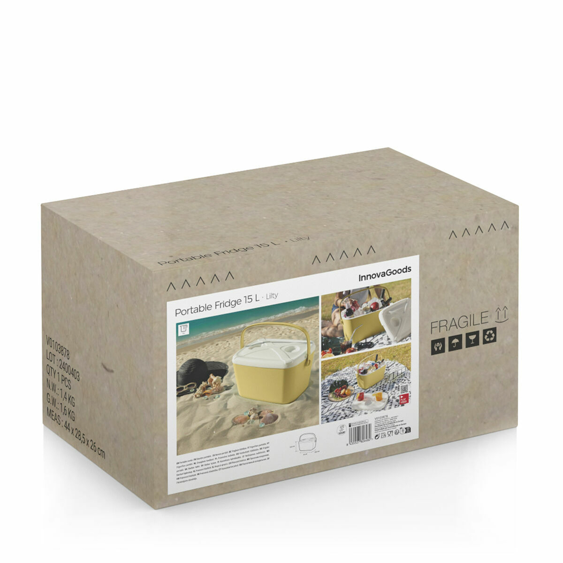 Преносима Твърда Хладилна Чанта Lilty InnovaGoods 15 L