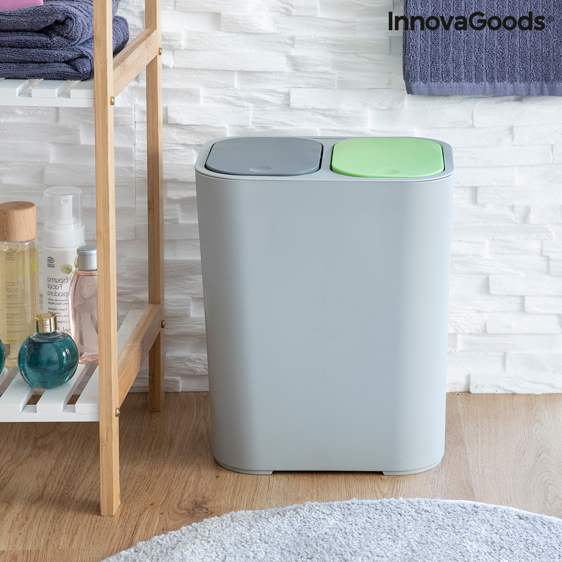 Двойно Кошче за Отпадък за Рециклиране Bincle InnovaGoods