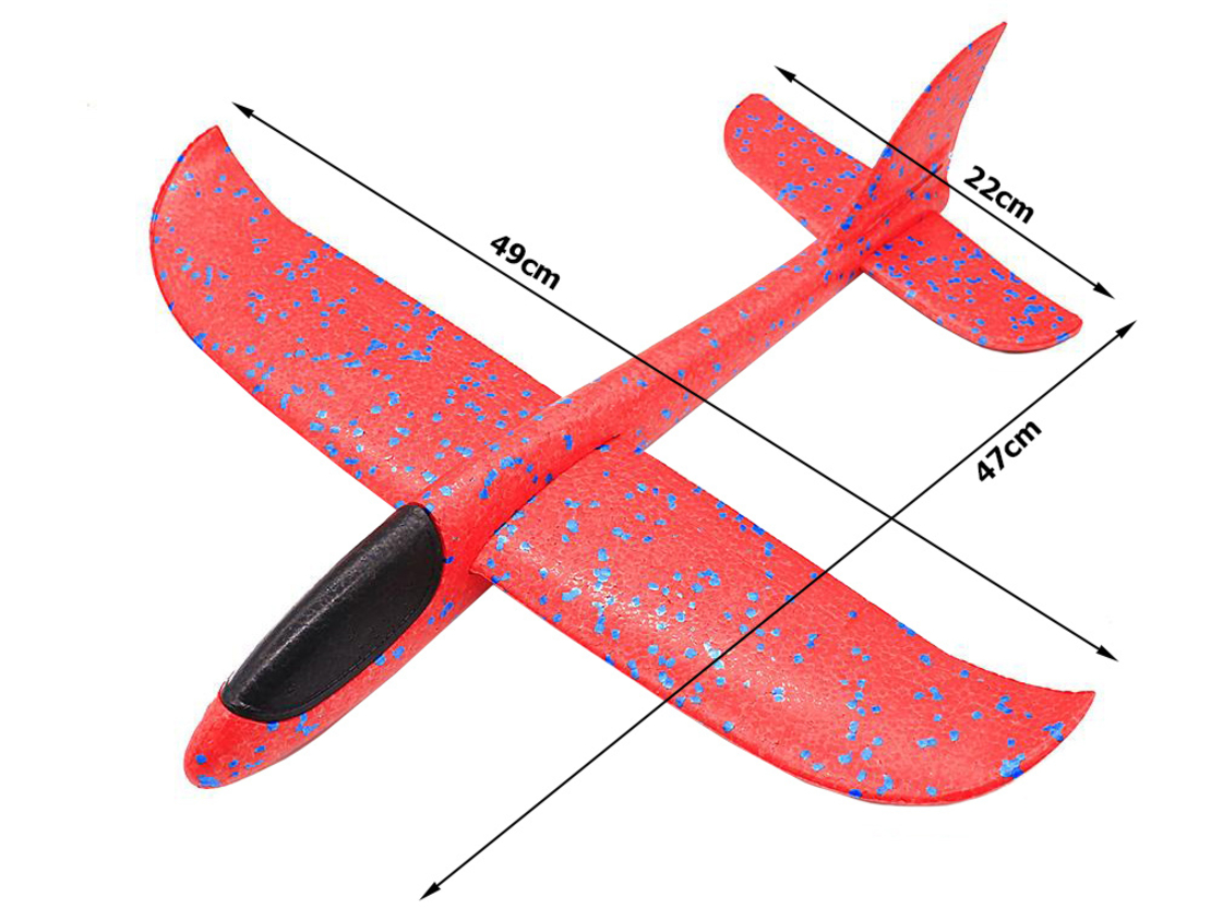 Styropian shield самолет голям от styropian 47cm червен