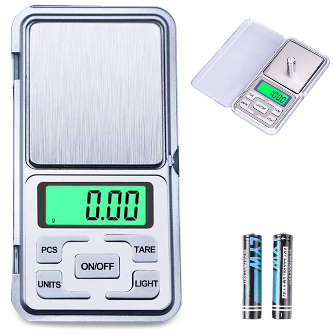 Електронна везна за бижута 500 / 0,01g LCD
