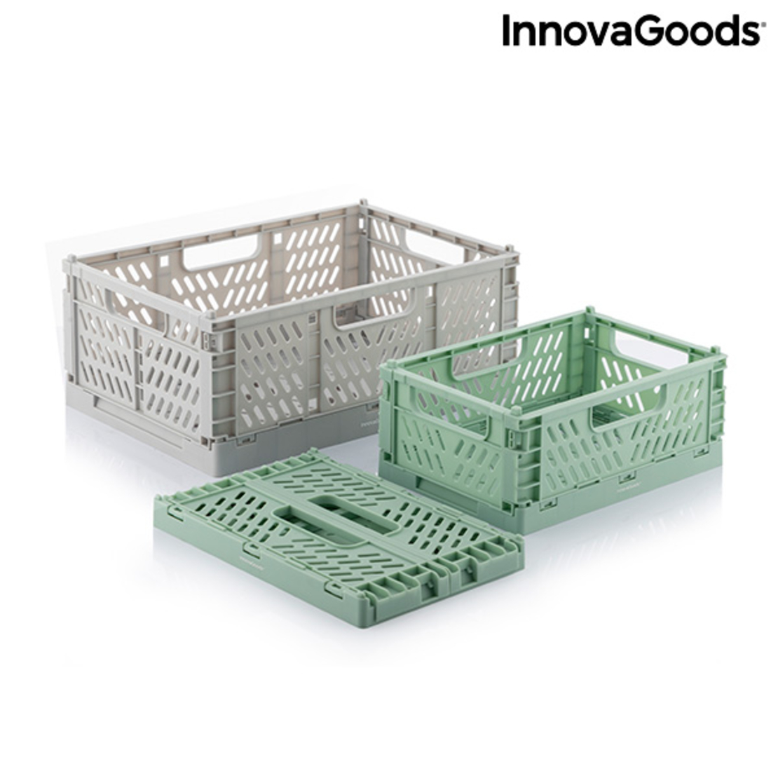 Комплект от 3 сгъваеми и подреждащи се кутии органайзери Boxtor InnovaGoods