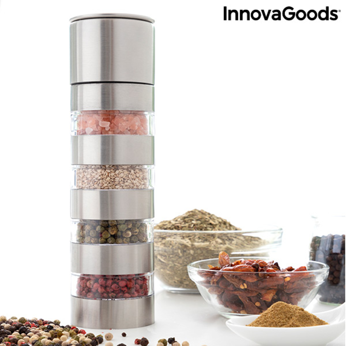 Мелница за Подправки 4 в 1 Millmix InnovaGoods