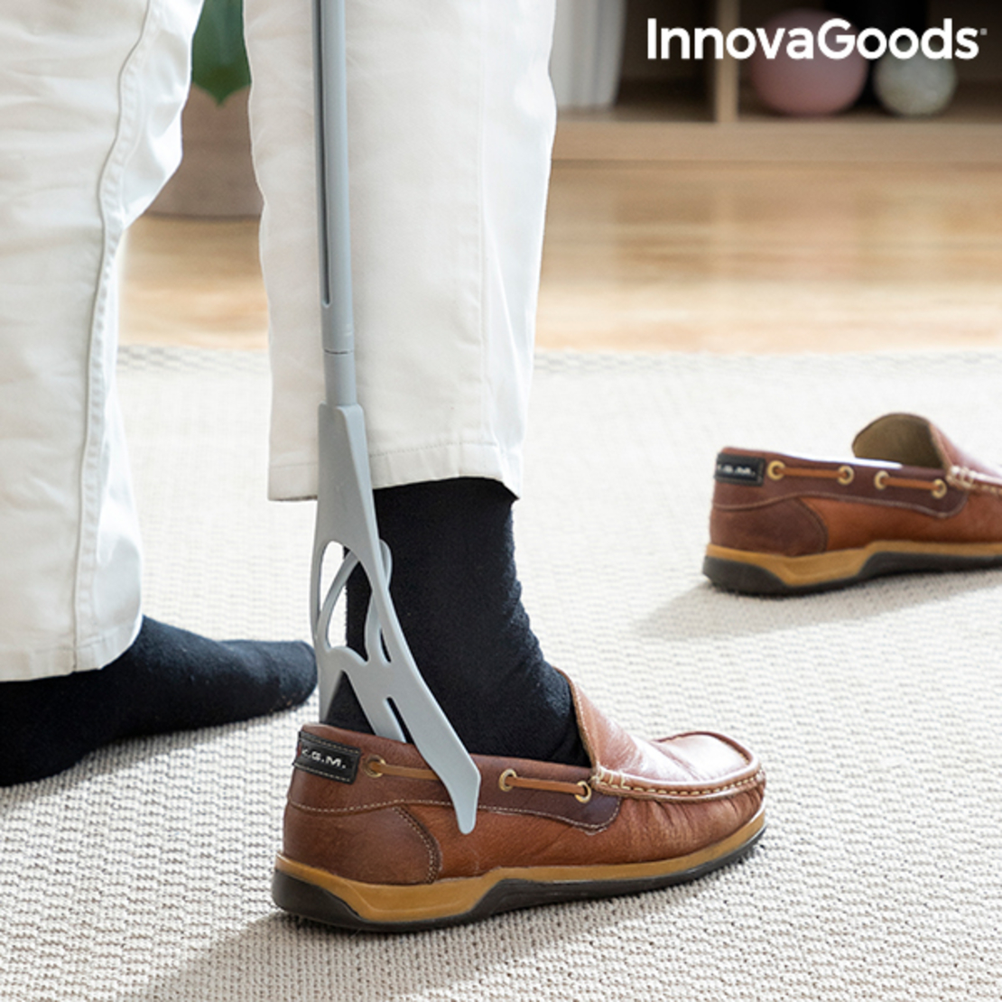 Обувалка за чорапи и обувки с устройство за събуване на чорапи Shoeasy InnovaGoods