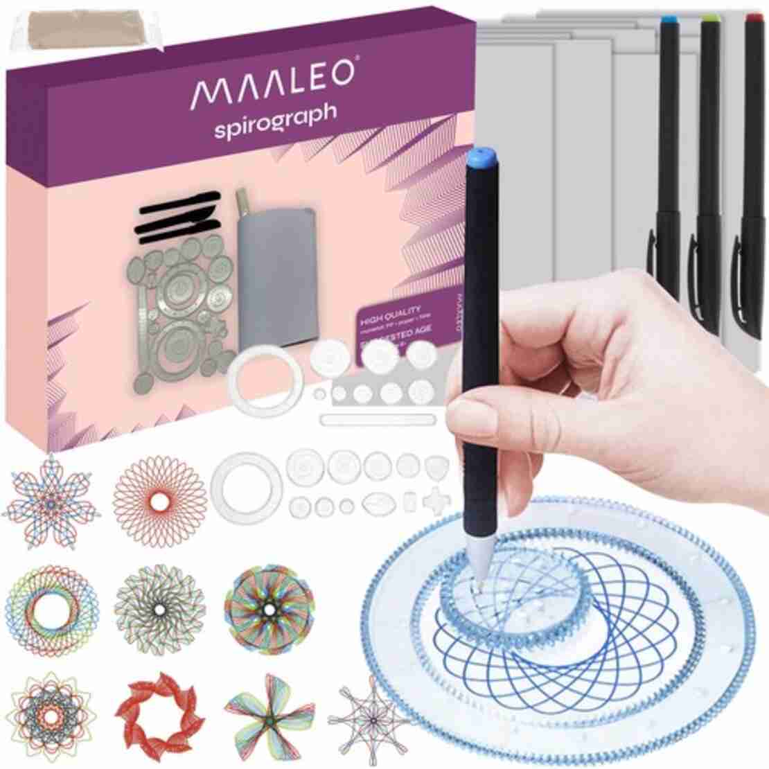 Комплект за рисуване - Maaleo 24346 спирограф