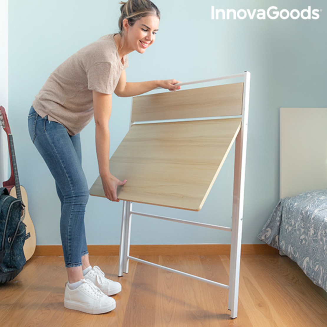 Сгъваемо бюро с рафт Tablezy InnovaGoods