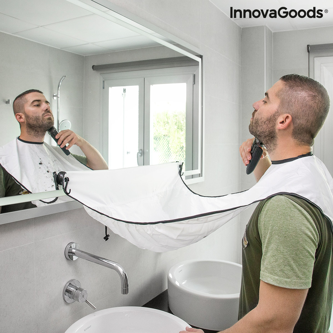 Лигавник за Подстригване на Брада с Вендузи Bibdy InnovaGoods