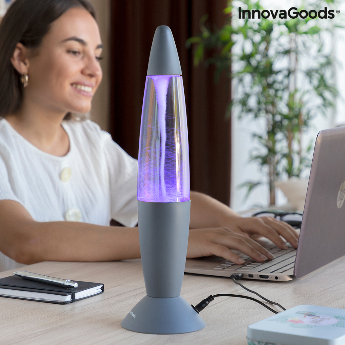 Лава лампа LED Торнадо Twamp InnovaGoods