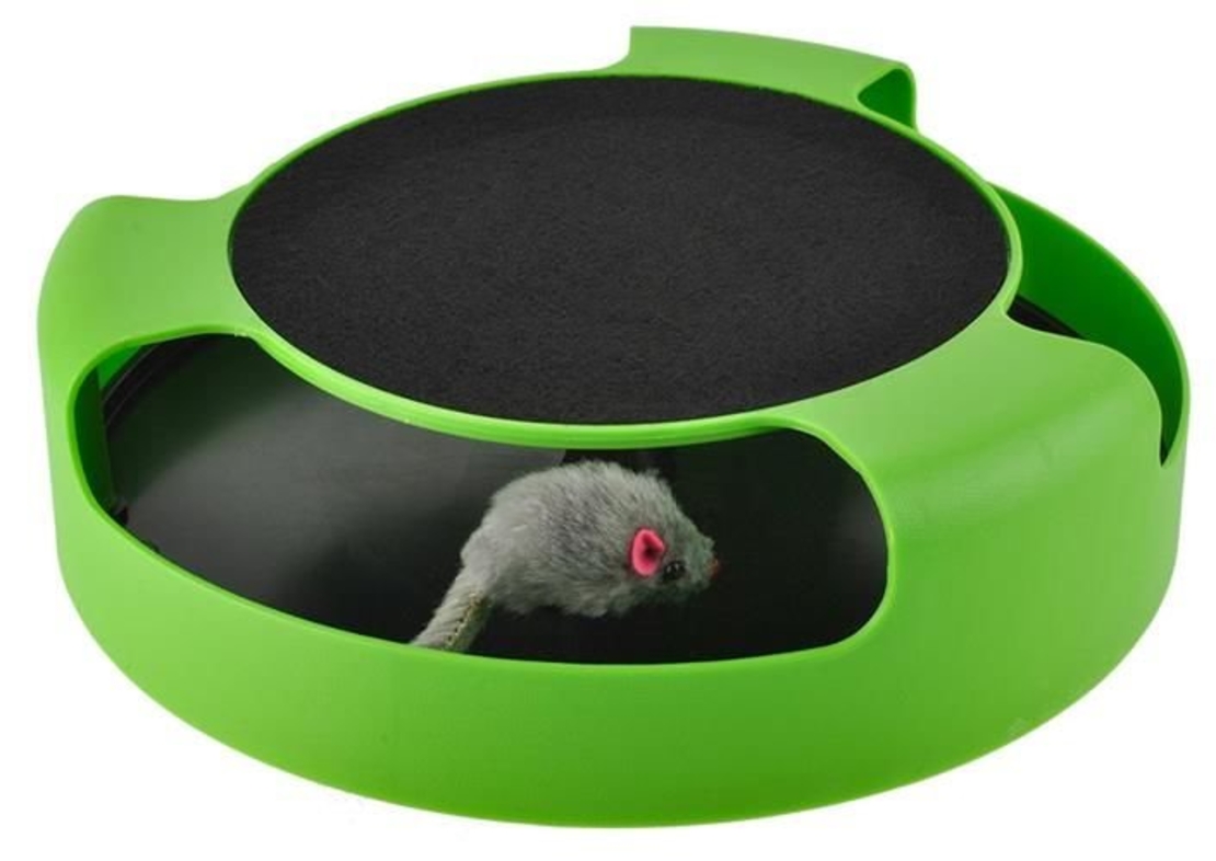 Играчка за котка - колело с мишка