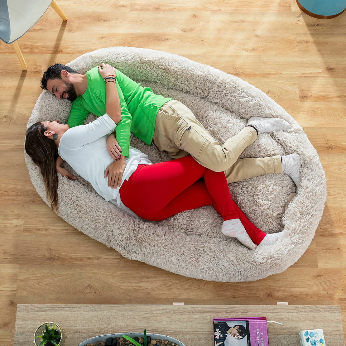 Антистресово легло за домашни любимци и хора Cloft InnovaGoods XXL Beige