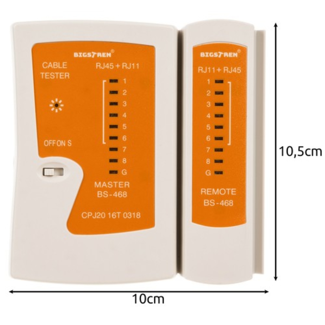 Тестови кабел RJ45/RJ11 Bigstren 22166