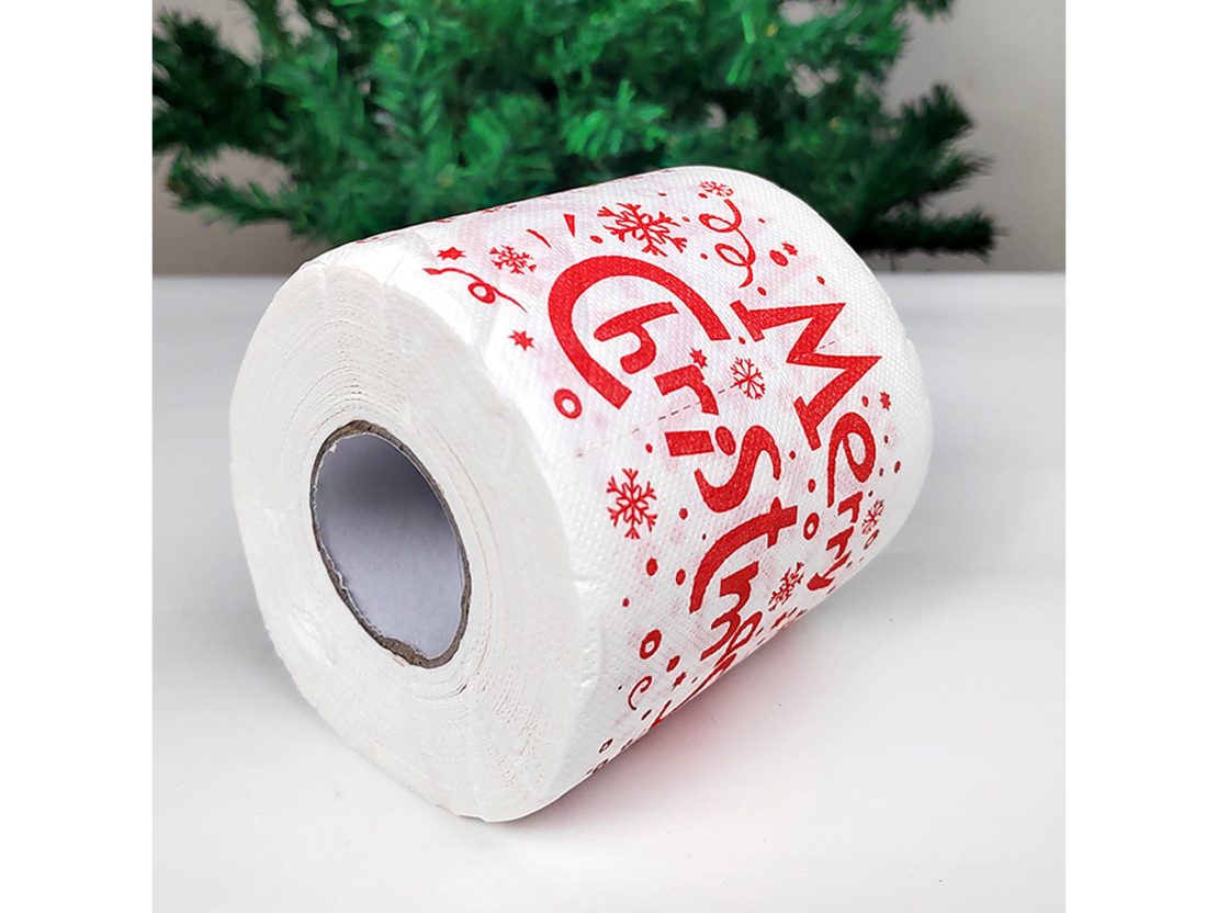 Коледна тоалетна хартия santa funny wc