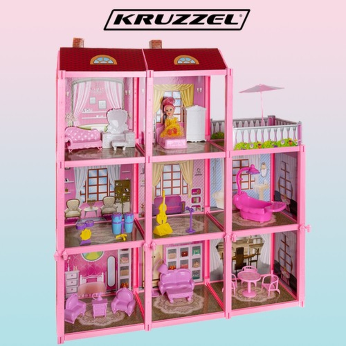 Къща за кукли Kruzzel 65 см