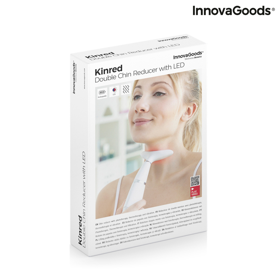Редуктор за Двойна Брадичка с Фототерапия, Термотерапия и Вибрация Kinred InnovaGoods