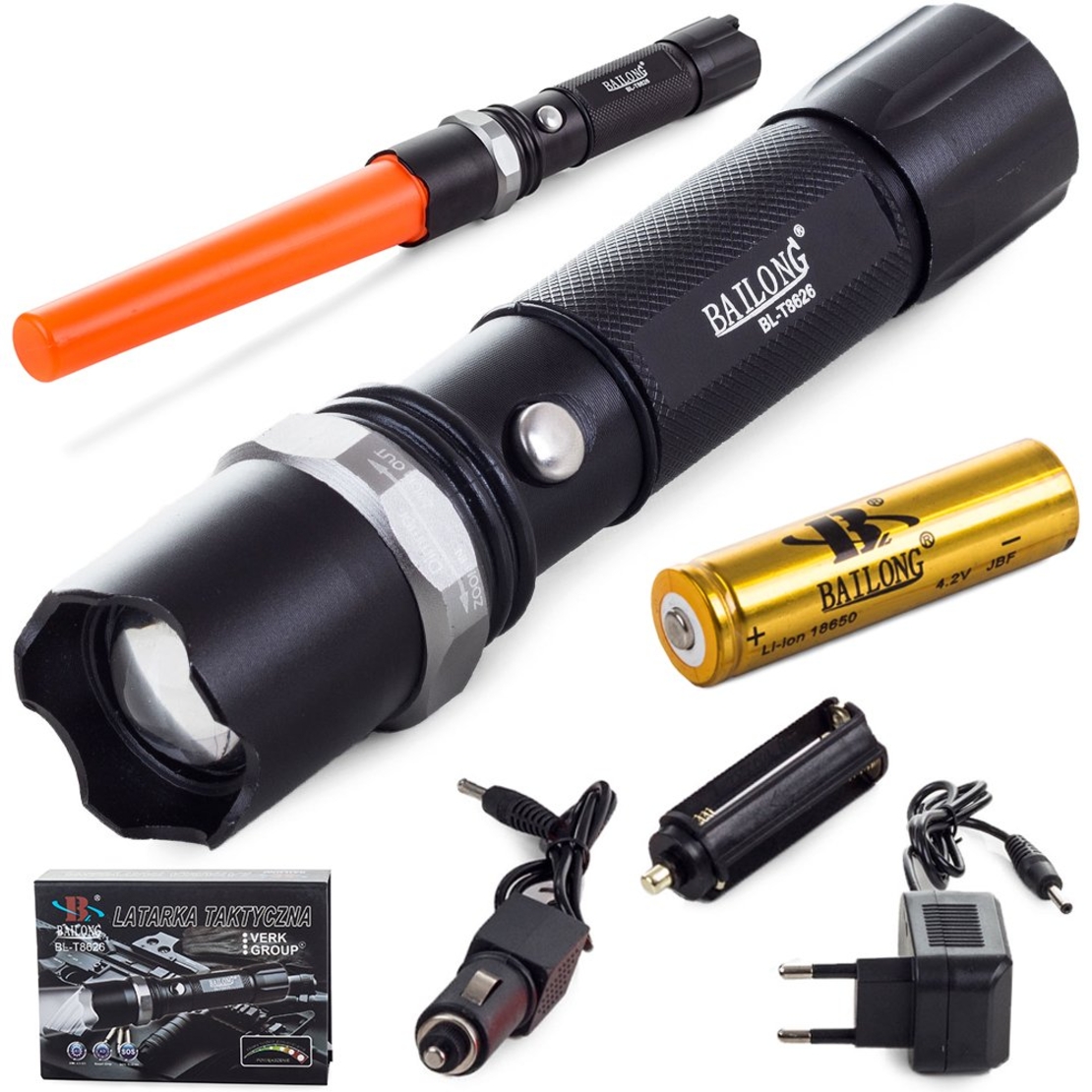 Тактическо фенерче Bailong zoom xml-t6 batut t8626