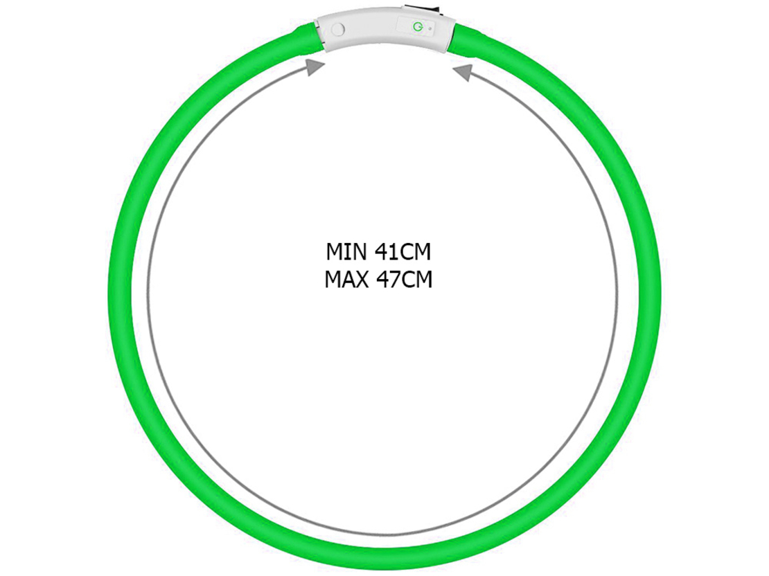 LED светещ нашийник за кучета и котки, USB регулиране