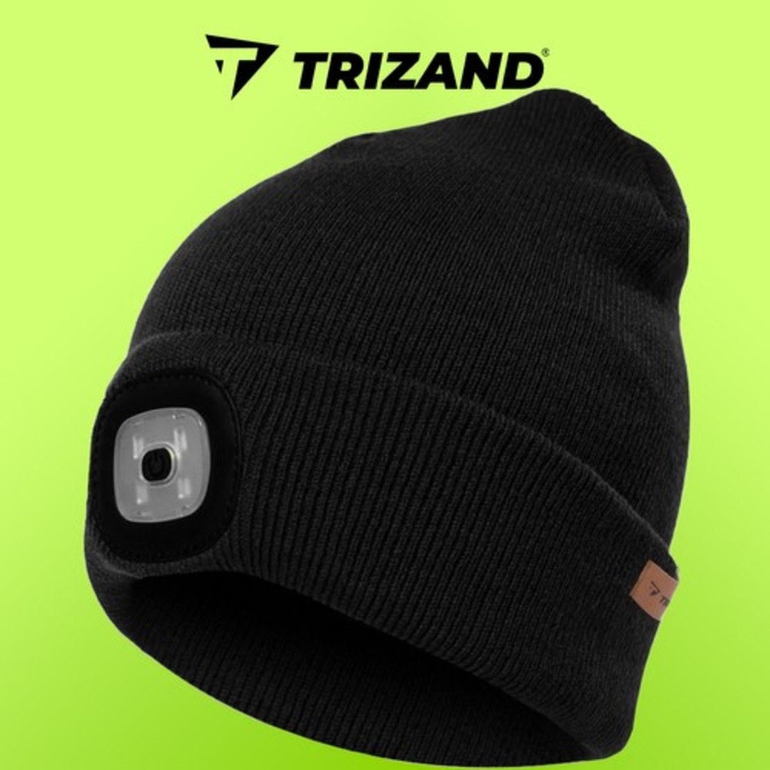 Зимна шапка с фенерче - черна Trizand 22663
