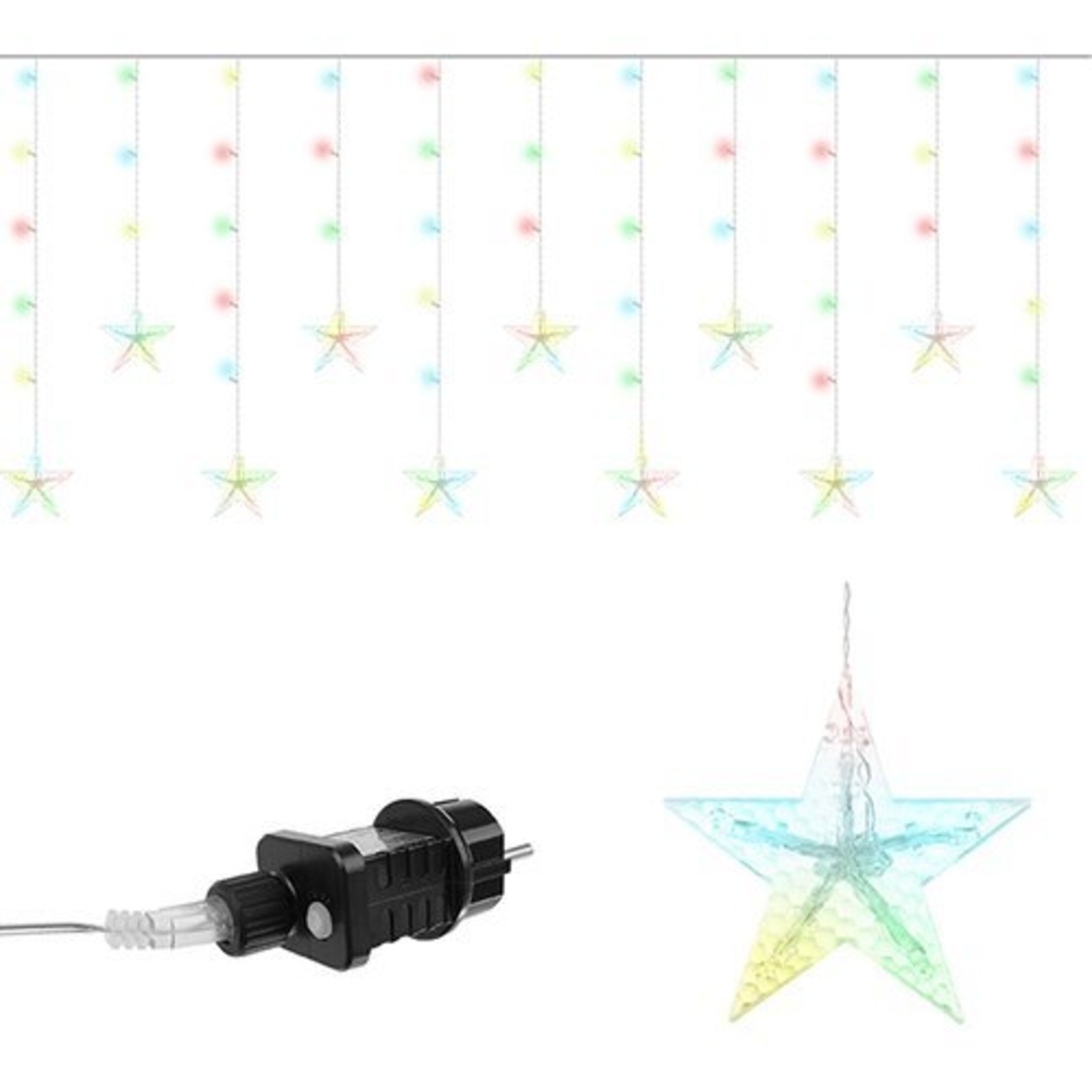 Светлинна завеса 108LED - многоцветна 31V KŚ11319