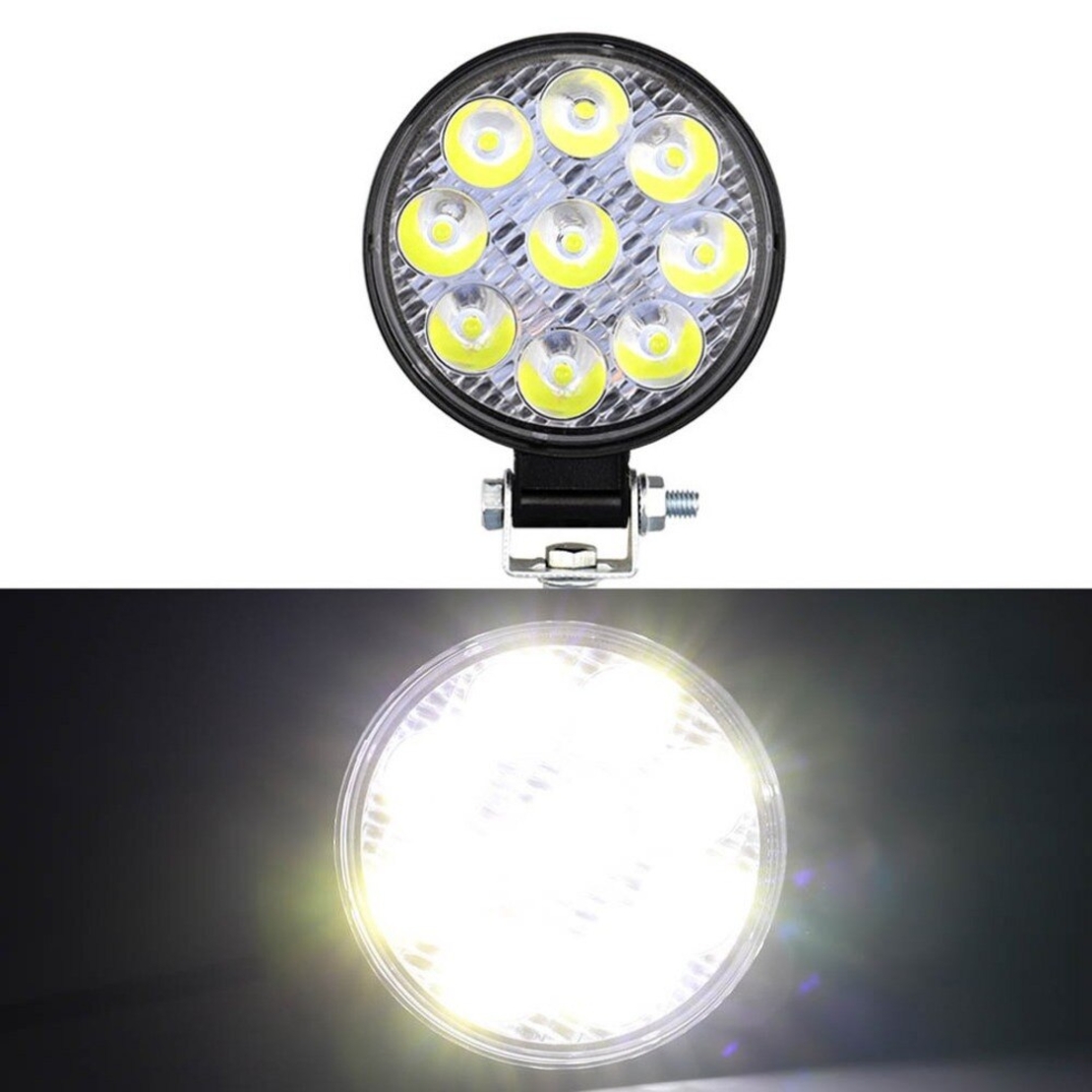 9 led кръгла работна лампа