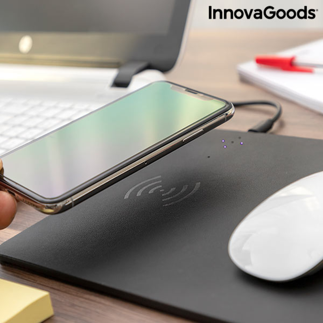 Подложка за Мишка 2 в 1 с Безжично Зареждане Padwer InnovaGoods