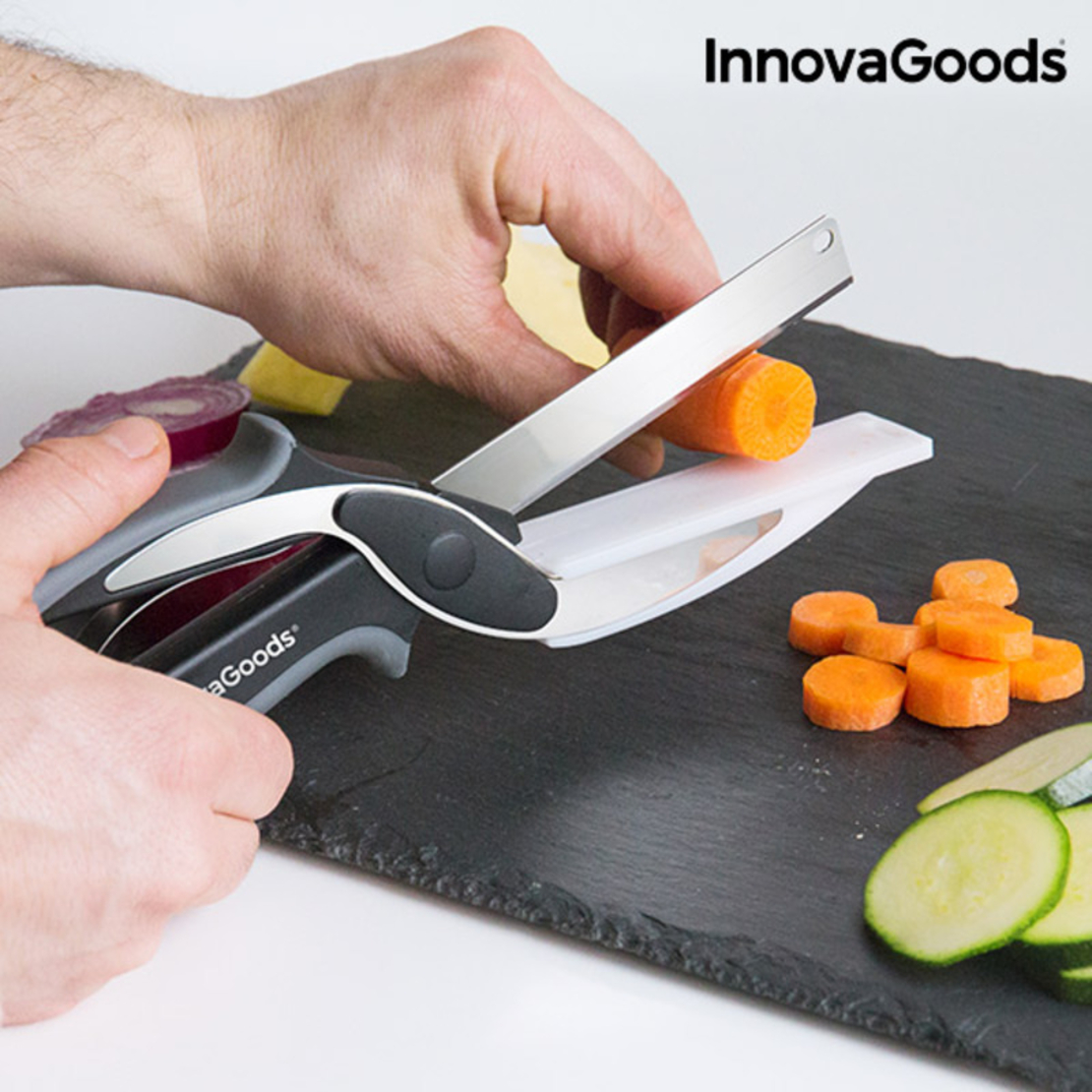 Ножица с Нож сВградена Малка Дъска за Рязане Integrada InnovaGoods
