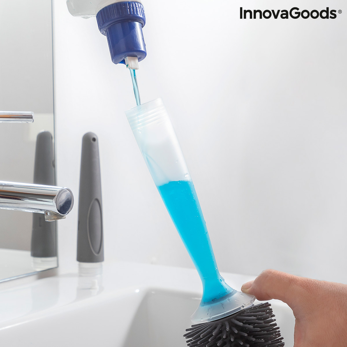 Четка за баня с дозатор за сапун Bruilet InnovaGoods