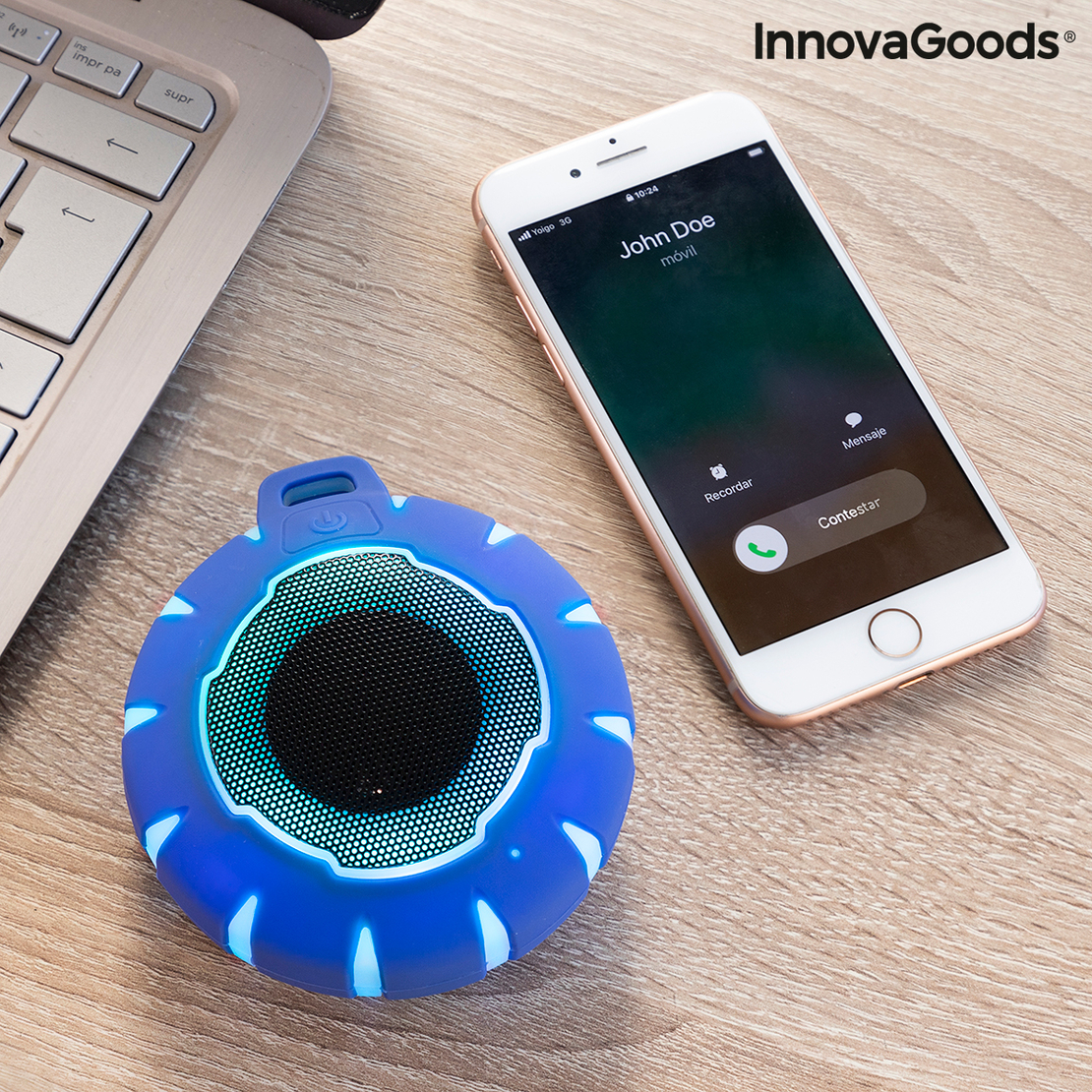 Безжична Плаваща Тонколона с LED Floaker InnovaGoods