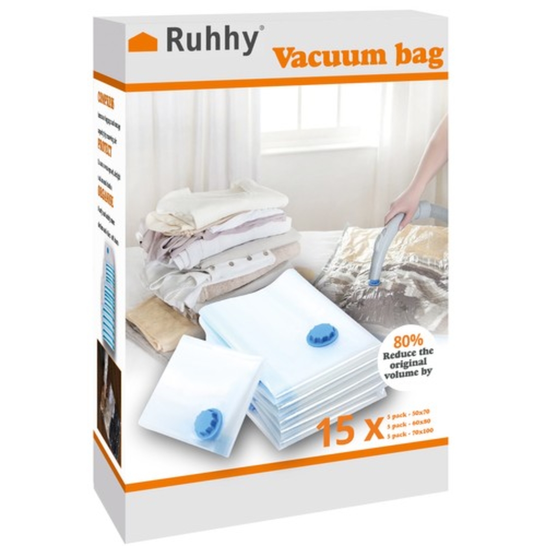 Комплект торби за вакуумиране от 15 Ruhhy 22129